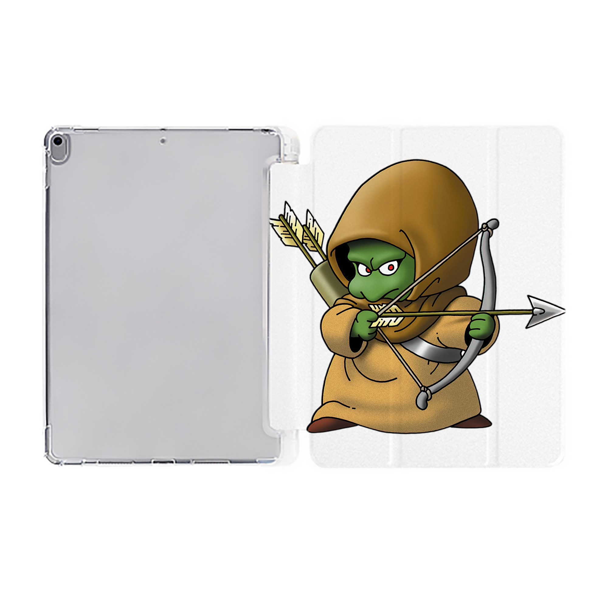 （画像用） ドラゴンクエスト Doragon Kuesuto Dragon Quest IPad ケース ペン収納付き 三つ折りスタンド PUレザー×シリコン 対応機種9.5/10.5/10.9インチ
